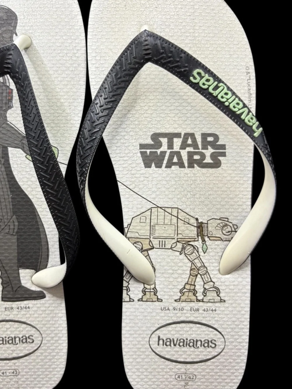 Share Havaianas Star Wars Flip Flops Darth Vader AT-AT Men’s 9/10 EUR 43/44 Size